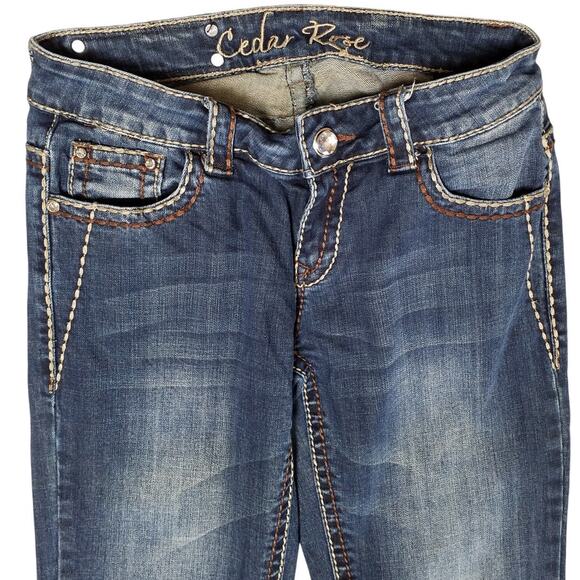 Cedar Rose Bootcut Jeans – Blue Denim – Size 27 - Picture 2 of 8